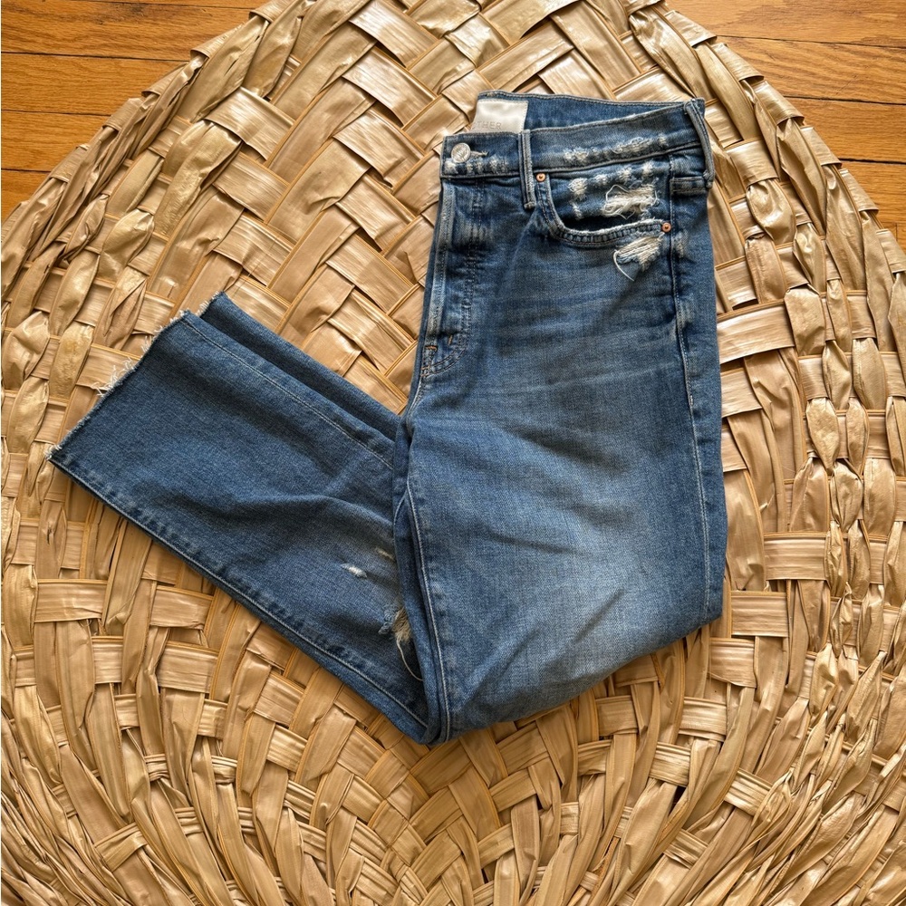 MOTHER Denim Straight Leg Jeans